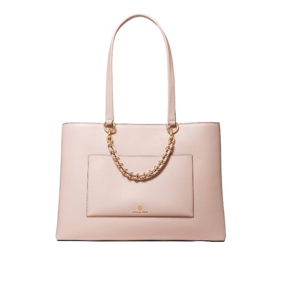 - NWT Michael Kors Pink Blush CeCe Medium Tote Bag spring - Picture 1 of 14